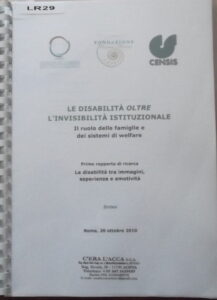 la disabilità oltre l'invisibilità istituzionale