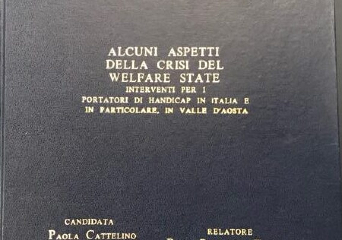 tesi di laurea alcuni aspetti della crisi del Welfare state